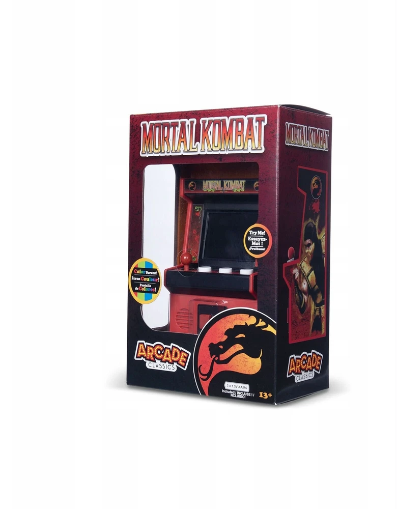 Basic Fun Mini Automat Konsolė Przenośna Gra Retro Mortal Kombat Arcade Classics / 09661