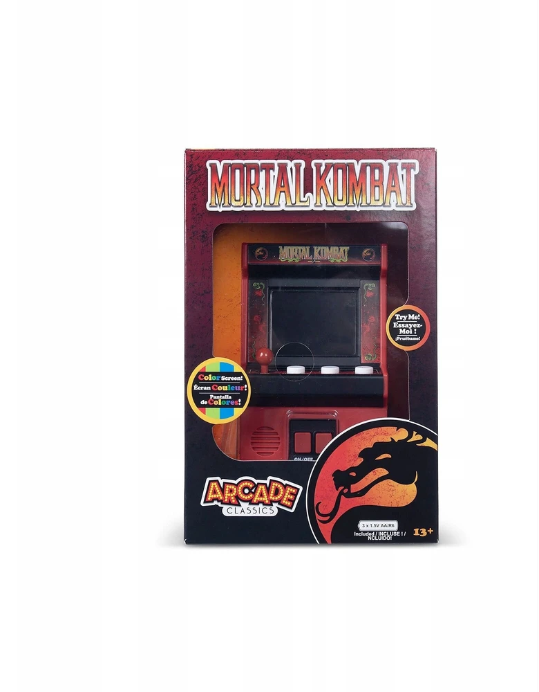 Basic Fun Mini Automat Konsolė Przenośna Gra Retro Mortal Kombat Arcade Classics / 09661
