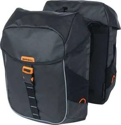 Dvigubas krepšys ant bagažinės Basil Miles Tarpaulin Daouble Bag