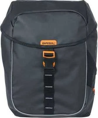 Dvigubas krepšys ant bagažinės Basil Miles Tarpaulin Daouble Bag
