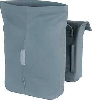 Basil Dviračio kuprinė miesto dviguba CITY DOUBLE PANNIER BAG 28-32L, Universal Bridge System, grafito mėlyna