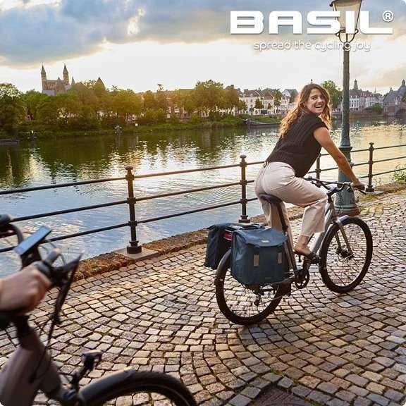 Basil ELEGANCE DVIGUBAS LAIKRAŠTIS MIK 40–49 l, MIK sistema (paruoštas kelionei), atsparus vandeniui, universali mėlyna