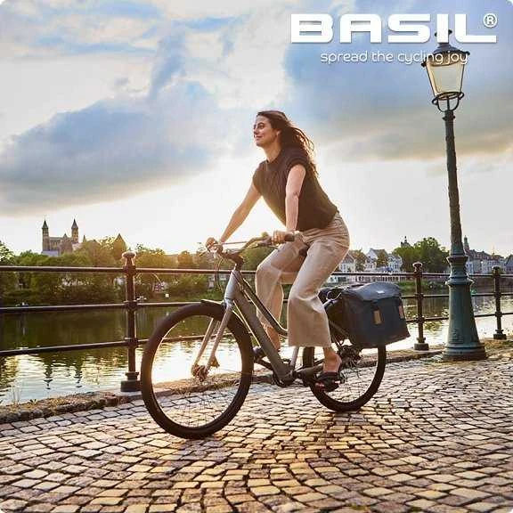 Basil ELEGANCE DVIGUBAS LAIKRAŠTIS MIK 40–49 l, MIK sistema (paruoštas kelionei), atsparus vandeniui, universali mėlyna