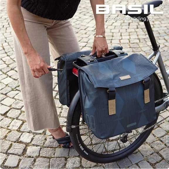 Basil ELEGANCE DVIGUBAS LAIKRAŠTIS MIK 40–49 l, MIK sistema (paruoštas kelionei), atsparus vandeniui, pilkšvai pilkos spalvos