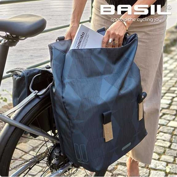 Basil ELEGANCE DVIGUBAS LAIKRAŠTIS MIK 40–49 l, MIK sistema (paruoštas kelionei), atsparus vandeniui, pilkšvai pilkos spalvos