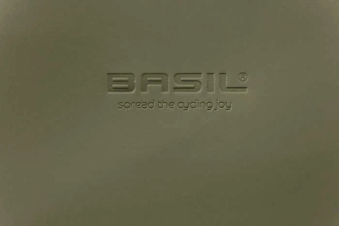 Basil SOHO dvigubas krepšys-maišelis NORDLICHT MIK, MIK sistema (paruoštas kelionei), 41 l, 100 % atsparus vandeniui, samanų žalios spalvos apšvietimas, Nordlicht Technology