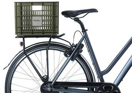 Basil BASIL BICYCLE CRATE M vairo krepšys/nešiklis, 29,5 l, samanų žalia