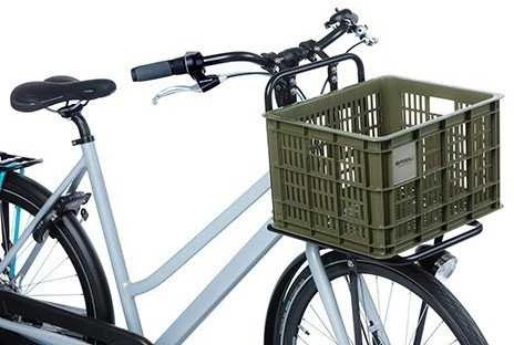Basil BASIL BICYCLE CRATE M vairo krepšys/nešiklis, 29,5 l, samanų žalia