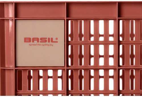 Basil Crate M terra red dviračio dėžė 29,5L
