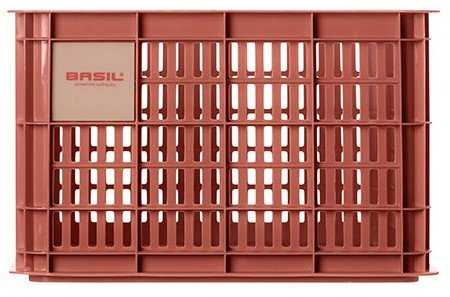 Basil Crate M terra red dviračio dėžė 29,5L