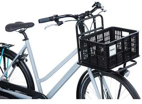 Baziliko vairo/bagažo krepšys BASIL BICYCLE CRATE S, 17.5L, perdirbtos sintetikos, juodas (NAUJAS)