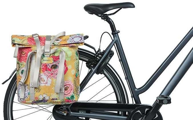 Basil Bagažinės krepšys Bagažinė BASIL BLOOM FIELD SHOPPER 15-20L, medaus geltona (NAUJAS 2024)