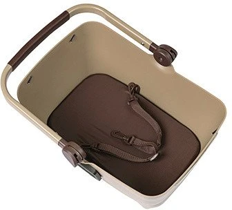 Basil Krepšys priekiui ant vairo BASIL BUDDY DOG BICYCLE BASKET FRONT KF 32L, KF System, bisotti ruda (NEW)