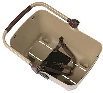 Basil Krepšys priekiui ant vairo BASIL BUDDY DOG BICYCLE BASKET FRONT KF 32L, KF System, bisotti ruda (NEW)