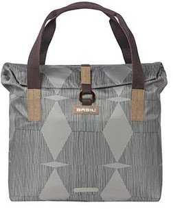Basil Bagažinės krepšys BASIL ELEGANCE BICYCLE SHOPPER 20-26L Hook On System, atsparus vandeniui chateau taupe