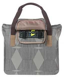 Basil Bagažinės krepšys BASIL ELEGANCE BICYCLE SHOPPER 20-26L Hook On System, atsparus vandeniui chateau taupe