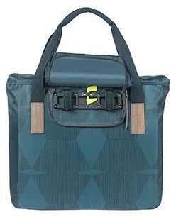 Basil Bagažinės krepšys BASIL ELEGANCE BICYCLE SHOPPER 20-26L Hook On System, atsparus vandeniui estate mėlynas