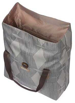 Basil Bagažinės krepšys BASIL ELEGANCE BICYCLE SHOPPER 20-26L Hook On System, atsparus vandeniui chateau taupe