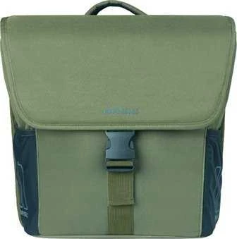 Basil Sakwy GO DOUBLE BAG, MIK su adapteriu tvirtinimui, 32L, Tamsiai žalia (NAUJA 2025)
