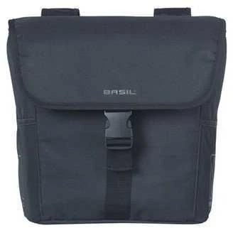 Basil miesto dviratininko sakva dviguba BASIL GO DOUBLE BAG 32L, Universal Bridge System, solid juodas (NEW 2025)