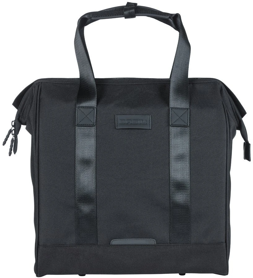 Basil Miesto kuprinė vienvietė BASIL GRAND BICYCLE SHOPPER 23L, MIK Hooks System, neperšlampama juoda (NEW 2026)