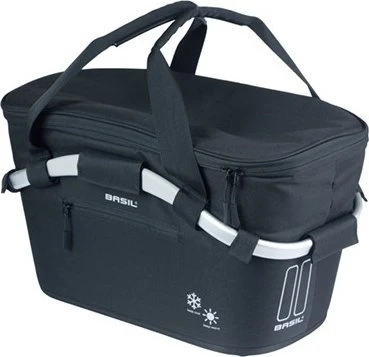 Basil Classic Carry All Iso Mik dviratininko krepšys, juodas, 18l