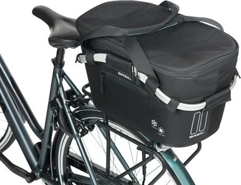 Basil Classic Carry All Iso Mik dviratininko krepšys, juodas, 18l