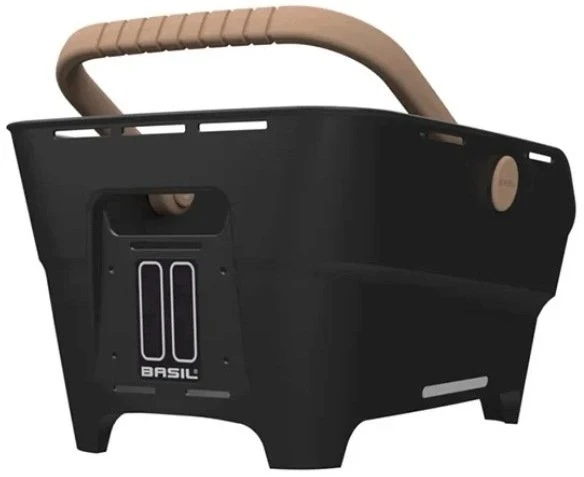 Basil Galinė dviračio krepšys ant bagažinės CENTO NEO rear bicycle basket 21L MIK System (paruoštas naudojimui) juodas