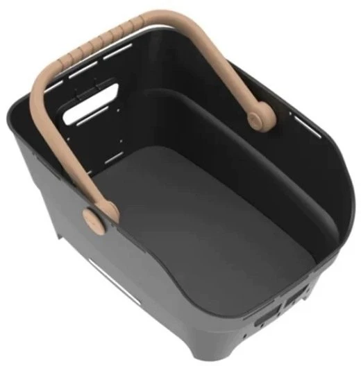 Basil Galinė dviračio krepšys ant bagažinės CENTO NEO rear bicycle basket 21L MIK System (paruoštas naudojimui) juodas
