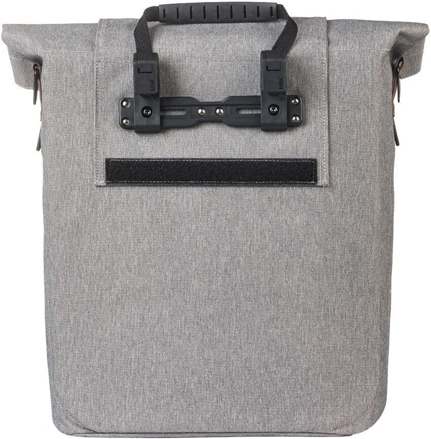 Baziliko krepšys BASIL CITY SHOPPER 14-16L, MIK kabliukai, pilkas Melee
