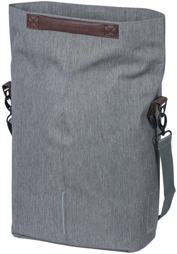 Baziliko krepšys BASIL CITY SHOPPER 14-16L, MIK kabliukai, pilkas Melee