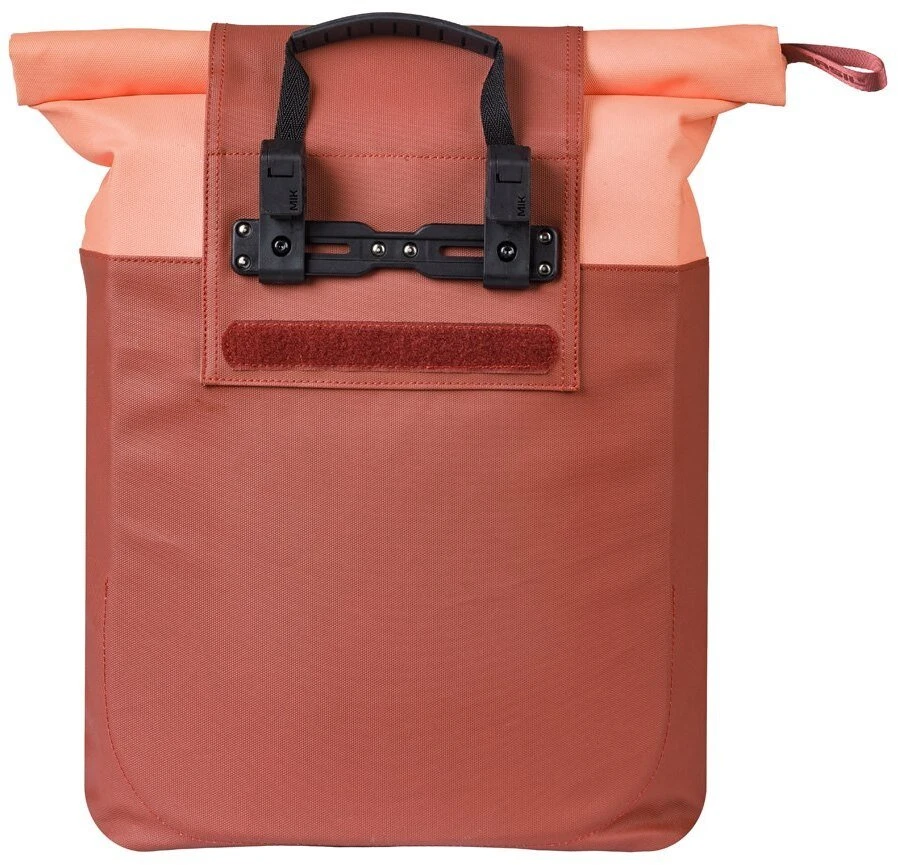 Basil BASIL VIVE BICYCLE SHOPPER viengubas krepšys, MIK kabliai, 15–20 l, vandeniui atsparus, bordo/rožinis