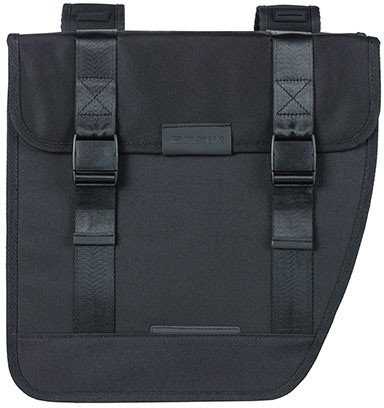 Basil Dviejų skyrių miesto kuprinė BASIL TOUR DOUBLE PANNIER BAG XL 35L, Universal Bridge System, atsparus vandeniui juoda
