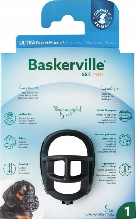 Baskerville Baskerville Muzzle Ultra-1 juodas
