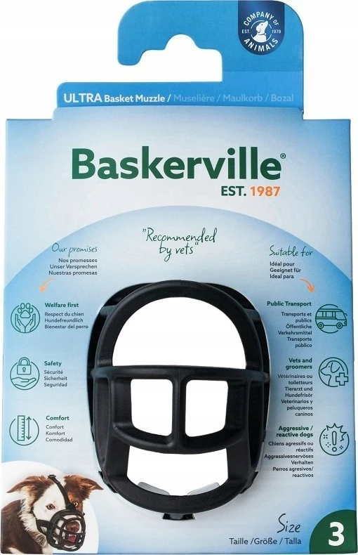 Baskerville Baskerville Ultra-3 snukis juodas