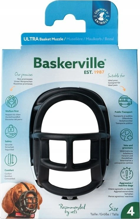 Baskerville Baskerville Ultra-4 snukis juodas