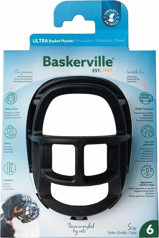 Baskerville Baskerville Ultra-6 snukis juodas
