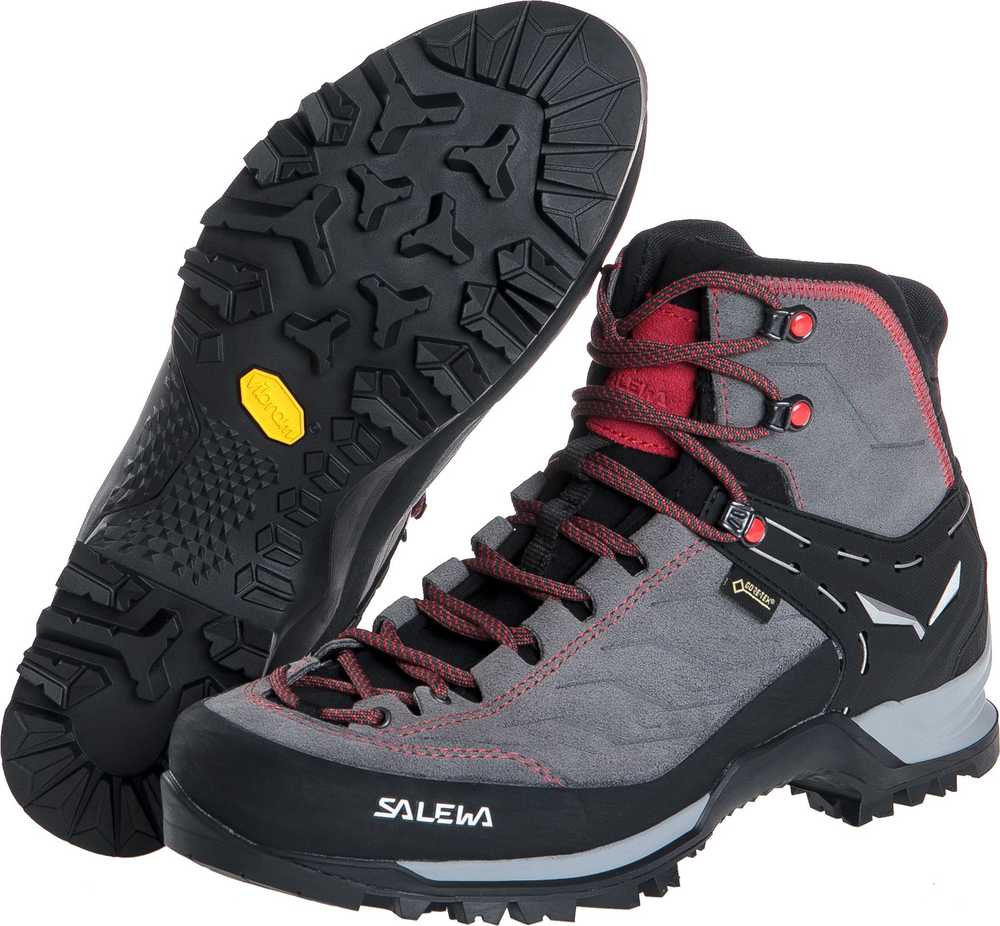 SLW Salewa MTN Trainer Mid GTX Kištukinis Suaugusiems Anglies, Pilka, Raudona