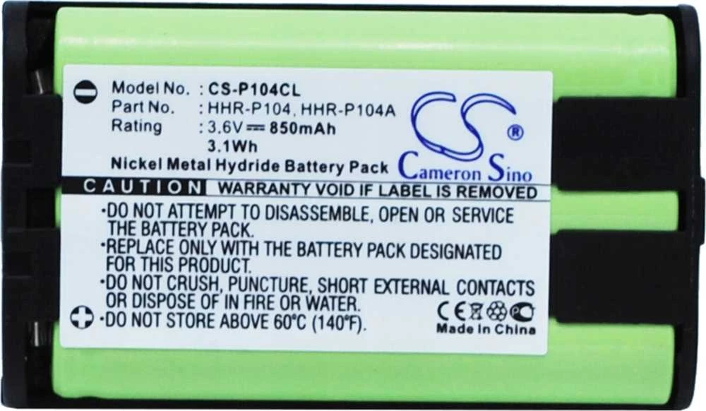Bateria Cameron Sino Akumuliatorius Bateria Typ Panasonic Hhr-p104 Hhr-p104a P104a/1b Type 29 / Gp Gp85aaalh3bxz / Sanyo Ges-pc619 / Cs-p104cl