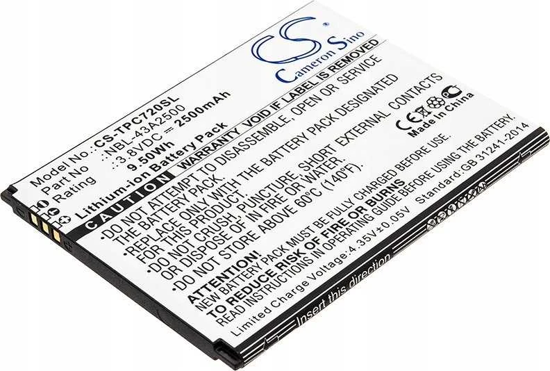 Bateria Cameron Sino Akumuliatorius Bateria Typ Tp-link Neffos Nbl-43a2500 Do C7s Tp7051a Tp7051c / Cs-tpc720sl