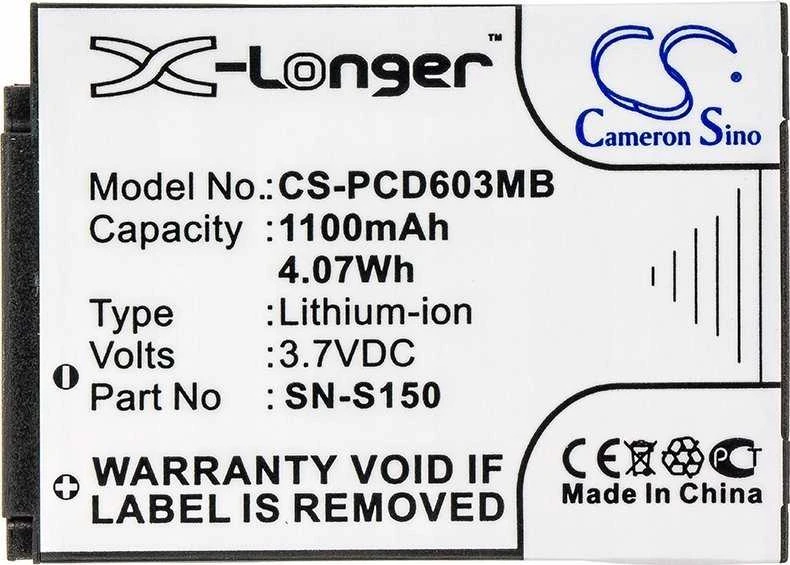 Bateria Cameron Sino Akumuliatorius Bateria Typ Sn-s150 Do Philips Scd-603/00 Scd-603h Scd603 10 20 / Cs-pcd603mb