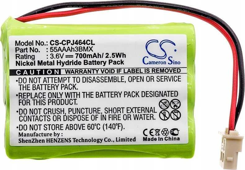 Bateria Cameron Sino Akumuliatorius Bateria Typ Gp 60aaah3bmxz Audiovox Ap55aaah3 Ge Tl26401 Bell South Gh5862slex-3 Do Coby Casio Ge Sony Olympia Audiovox / Cs-cpj464cl
