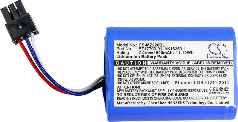 Bateria Cameron Sino Akumuliatorius Bateria Typu Bt17790-1 Ak18353-1 Bt17790-2 Do Zebra Imz320 Mz220 Mz320 Mz420l / Cs-mz220bl