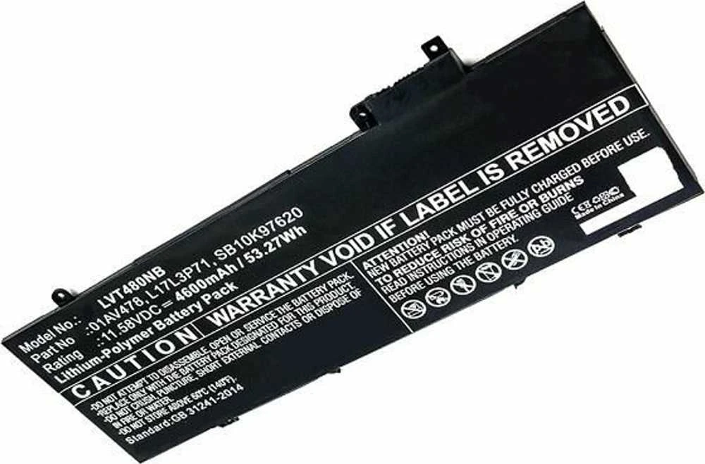 Coreparts Lenovo 53Wh ličio polimerų akumuliatorius 11,58V 4600mAh