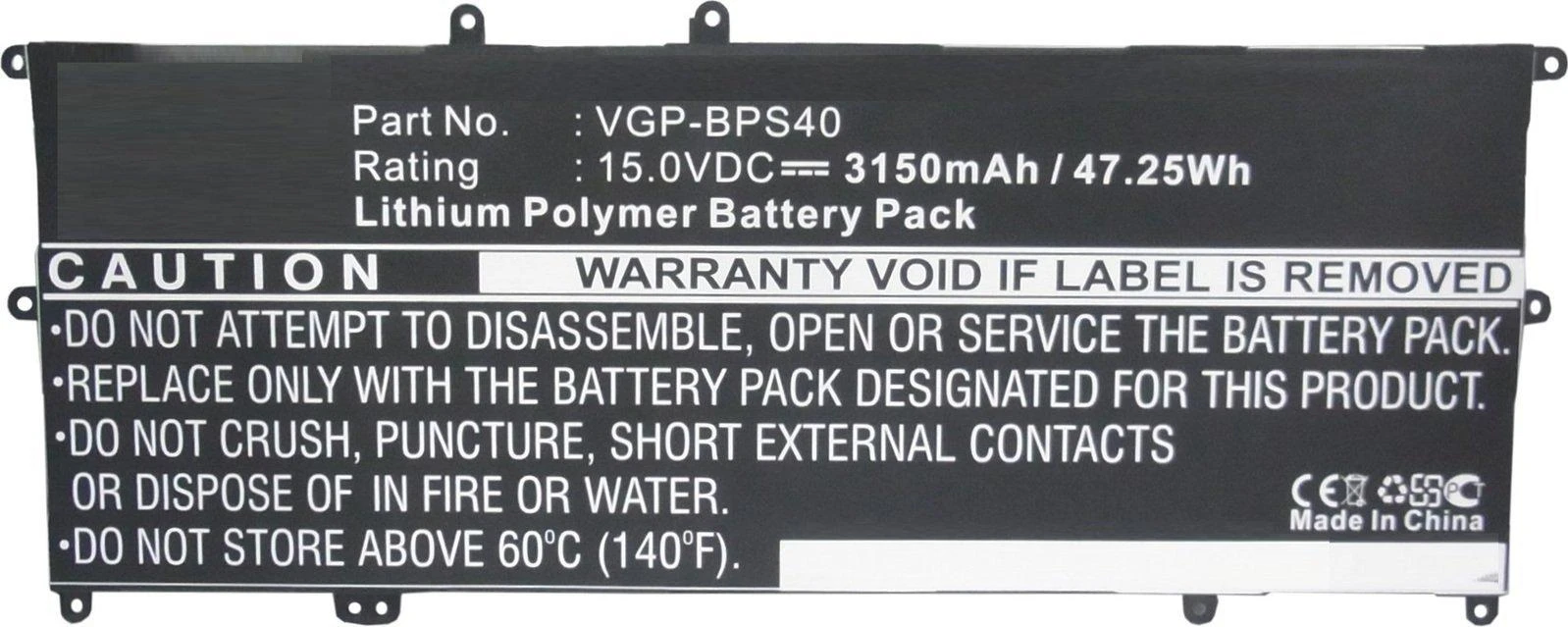 Bateria CoreParts Nešiojamas kompiuteris Baterija for Sony