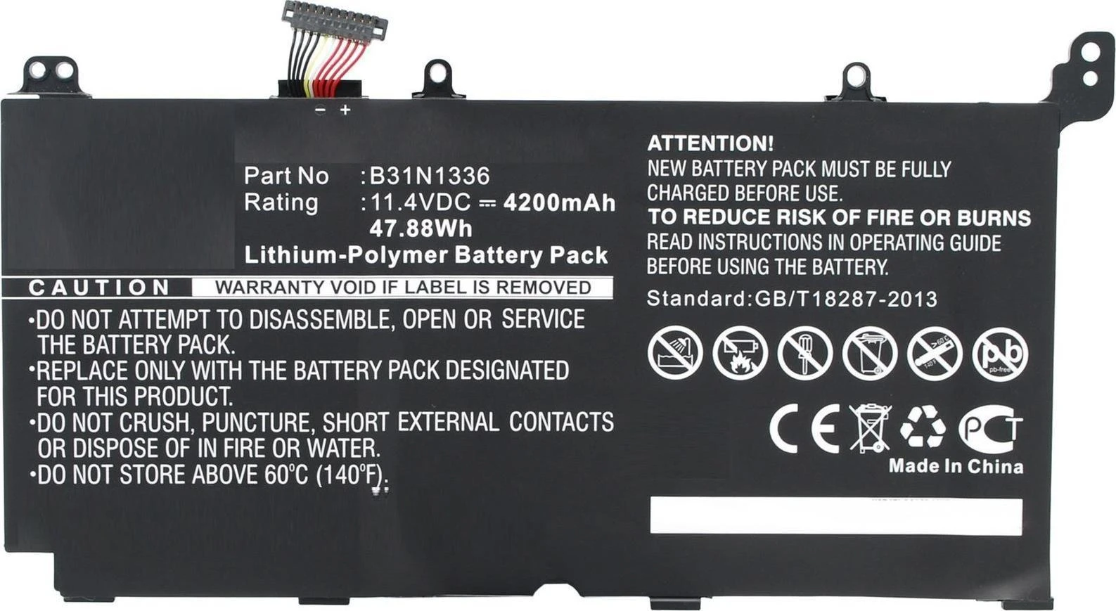 Asus nešiojamojo kompiuterio baterija CoreParts (MBXAS- BA0034)