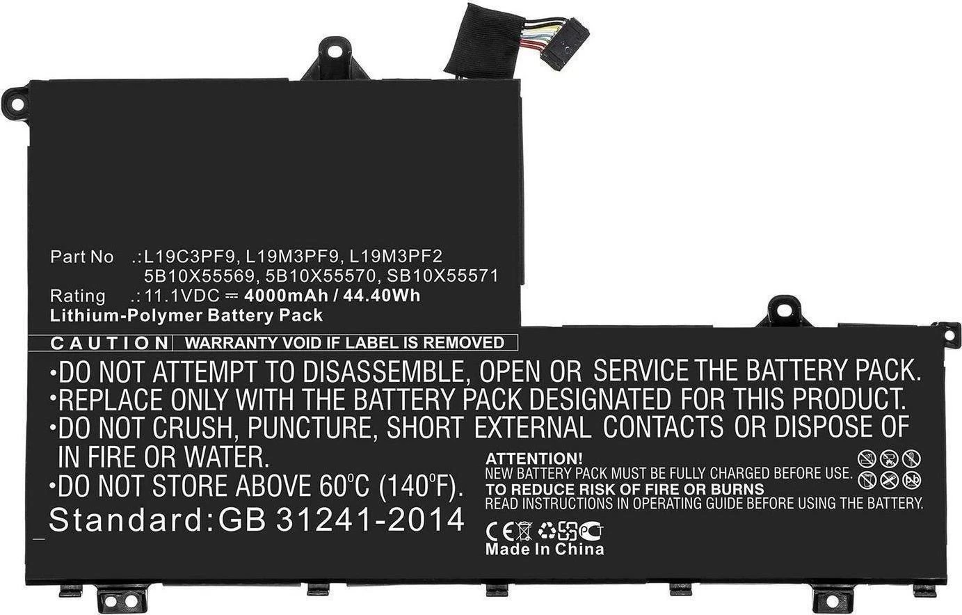 Bateria CoreParts nešiojamojo kompiuterio baterija, skirta Lenovo