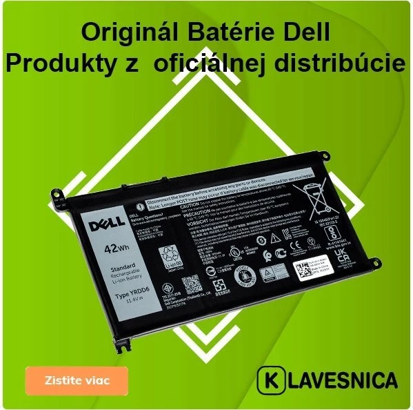 Dell 3 celių 42 W/val. ličio jonų akumuliatorius, skirtas „Inspiron NB“ kompiuteriui