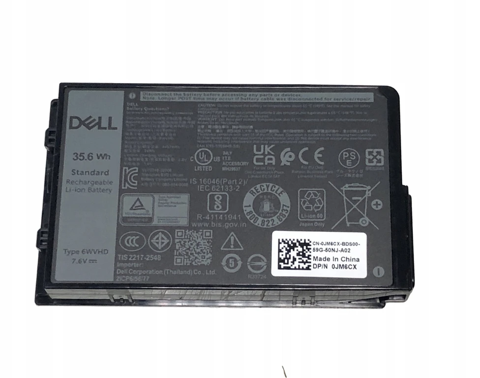 Bateria Dell 35.6Wh Lithium-ion battery (6WVHD)