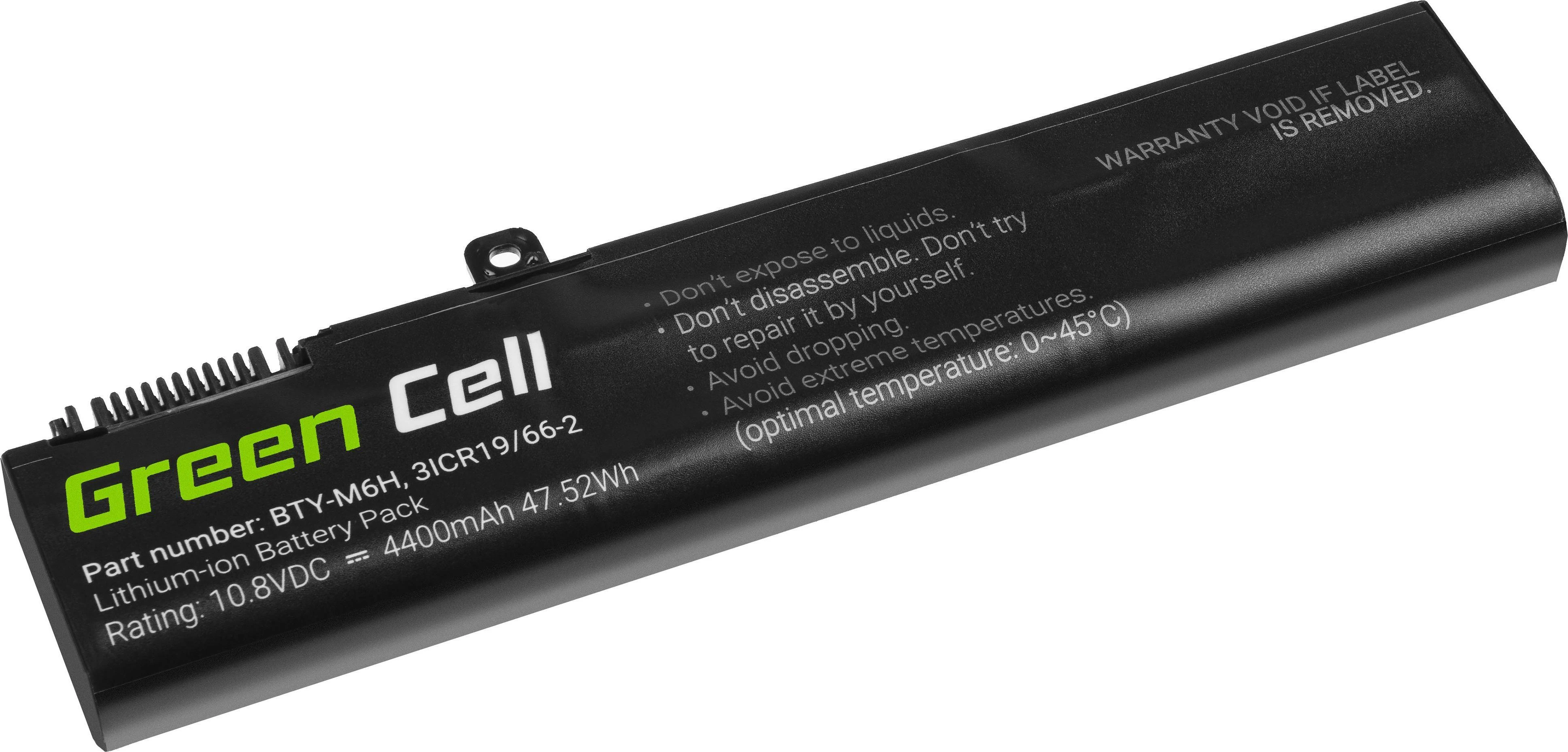 Green Cell Žalias Cell Nešiojamojo kompiuterio baterija Žalias Cell BTY-M6H, skirta MSI GE62 GE63 GE72 GE73 GE75 GL62 GL63 GL73 GL65 GL72 GP62 GP63 GP72 GP73 GV62 GV72 PE60 P